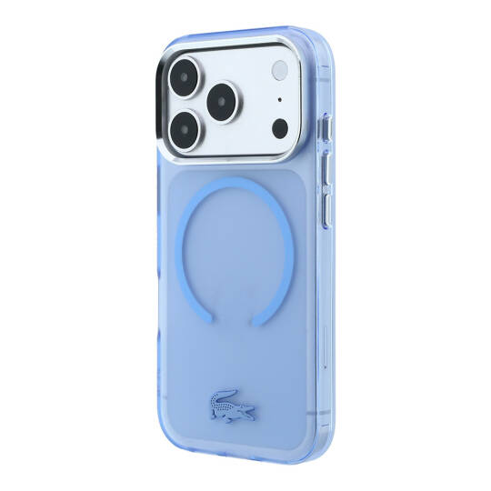 Apple iPhone 18 Pro Kılıf Lacoste Orjinal Lisanslı M-safe C-Magnet İkonik Timsah Logolu IML Frosted Kapak - 2