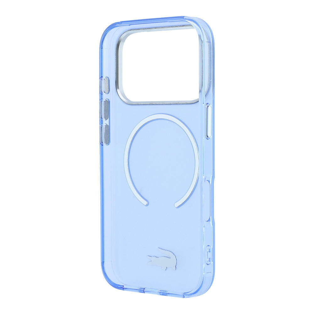 Apple iPhone 18 Pro Kılıf Lacoste Orjinal Lisanslı M-safe C-Magnet İkonik Timsah Logolu IML Frosted Kapak - 7