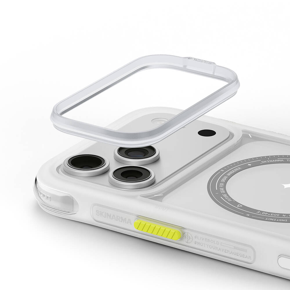 Apple iPhone 18 Pro Kılıf M-Safe Şarj Özellikli Airbag Tasarımlı Skinarma Avion Kapak - 35