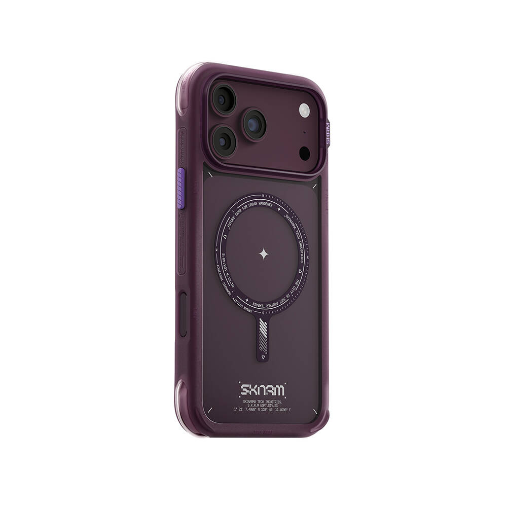 Apple iPhone 18 Pro Kılıf M-Safe Şarj Özellikli Airbag Tasarımlı Skinarma Avion Kapak - 22