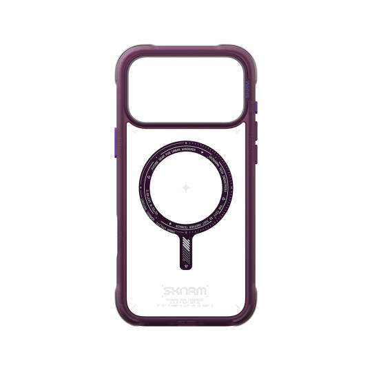 Apple iPhone 18 Pro Kılıf M-Safe Şarj Özellikli Airbag Tasarımlı Skinarma Avion Kapak - 25