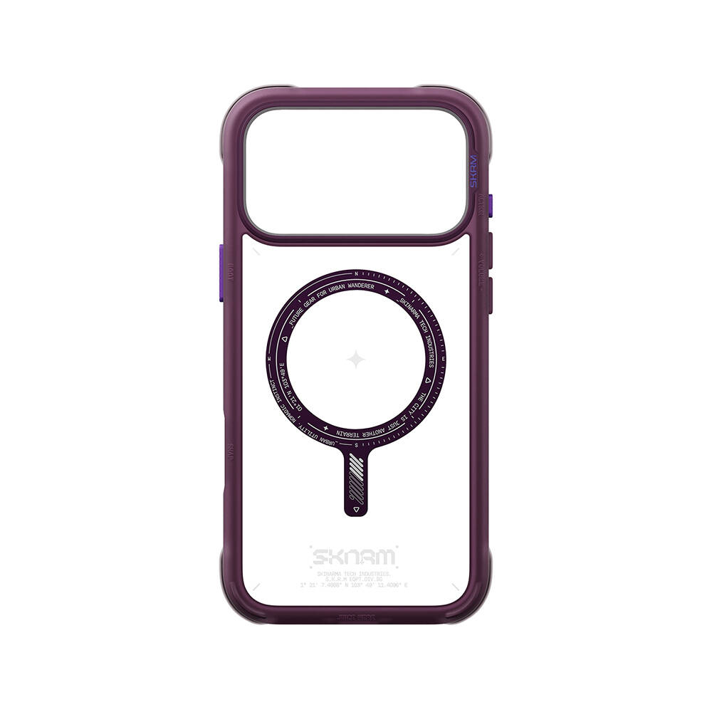 Apple iPhone 18 Pro Kılıf M-Safe Şarj Özellikli Airbag Tasarımlı Skinarma Avion Kapak - 25