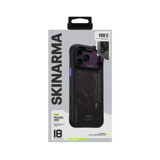 Apple iPhone 18 Pro Kılıf M-Safe Şarj Özellikli Airbag Tasarımlı Skinarma Vigor XE Kapak - 26