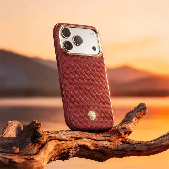 Apple iPhone 18 Pro Kılıf M-Safe Şarj Özellikli Benks ArmorPro ArmorEdge X9 Serisi Kevlar Karbon Kapak - 19