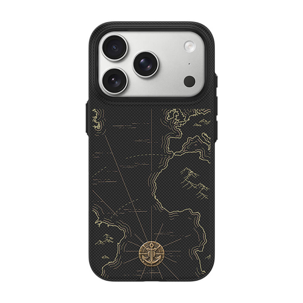 Apple iPhone 18 Pro Kılıf M-safe Şarj Özellikli Karbon Fiber Tasarımlı Benks ArmorEdge Air Navigator Kevlar Kapak - 1