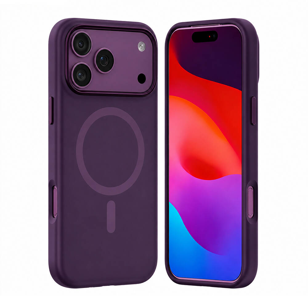 Apple iPhone 18 Pro Kılıf M-safe Şarj Özellikli Mutural Pure Serisi Kapak - 2