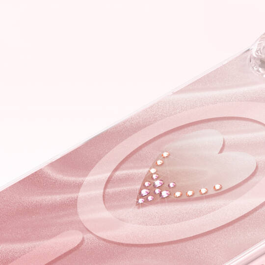Apple iPhone 18 Pro Kılıf M-Safe Şarj Özellikli Orjinal Swarovski Taşlı Zore Paris Rovix Sert PC Kapak - 17