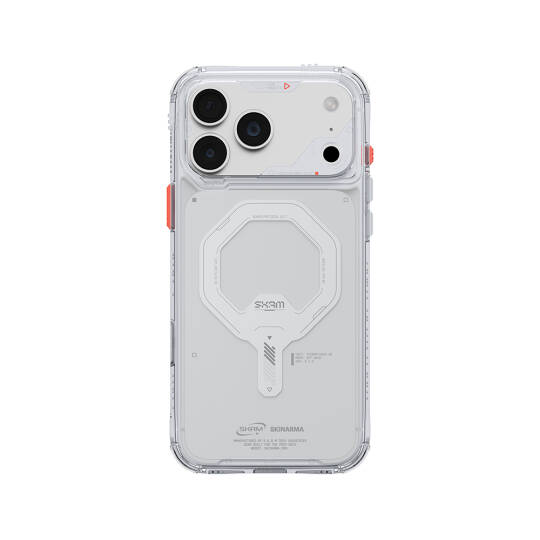 Apple iPhone 18 Pro Kılıf M-safe Şarj Özellikli Şeffaf Airbag Tasarımlı Skinarma Saido Mag-Charge Kapak - 8