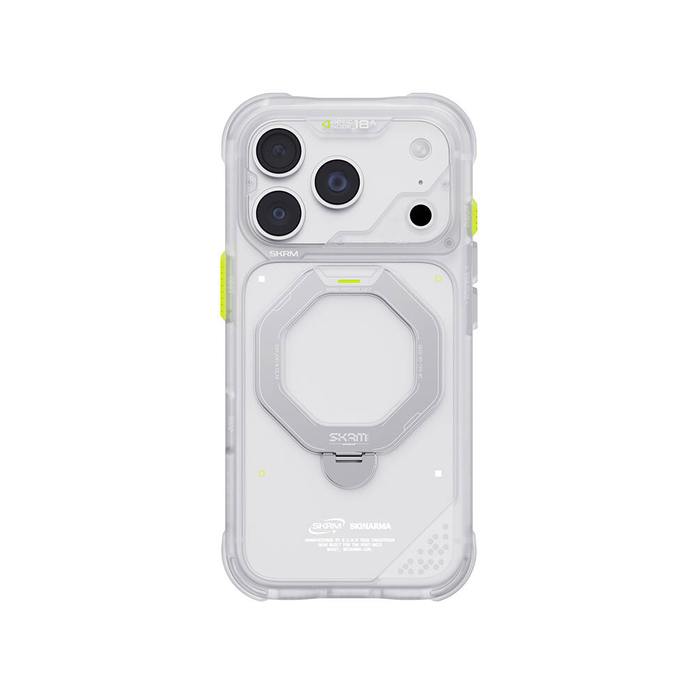 Apple iPhone 18 Pro Kılıf M-safe Şarj Özellikli Standlı Skinarma Saturn Kapak - 37