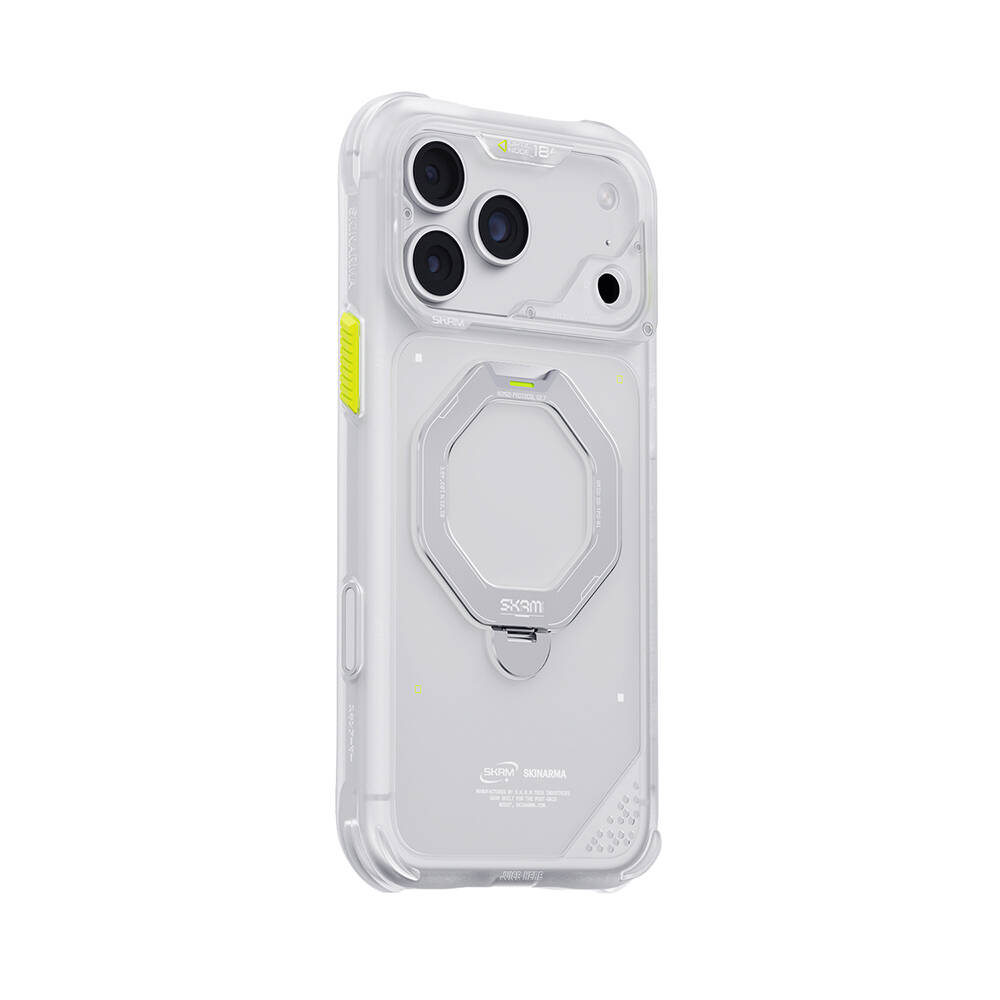 Apple iPhone 18 Pro Kılıf M-safe Şarj Özellikli Standlı Skinarma Saturn Kapak - 39