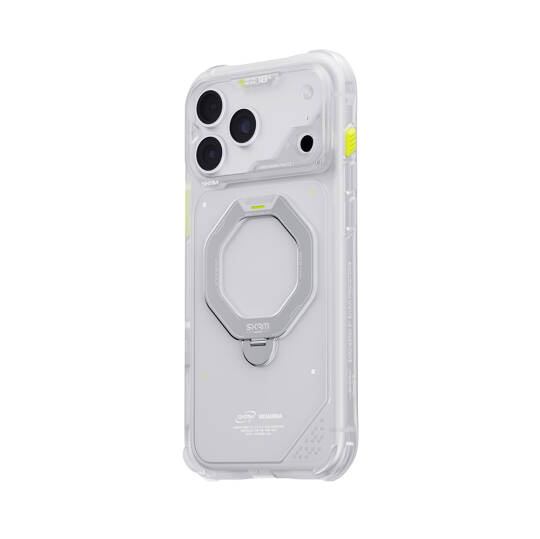 Apple iPhone 18 Pro Kılıf M-safe Şarj Özellikli Standlı Skinarma Saturn Kapak - 40