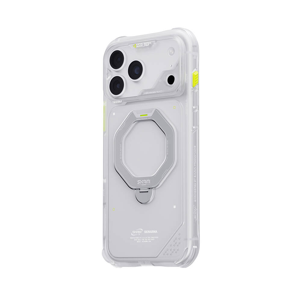 Apple iPhone 18 Pro Kılıf M-safe Şarj Özellikli Standlı Skinarma Saturn Kapak - 40