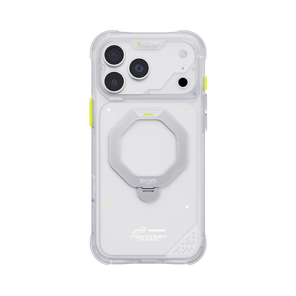 Apple iPhone 18 Pro Kılıf M-safe Şarj Özellikli Standlı Skinarma Saturn Kapak - 41
