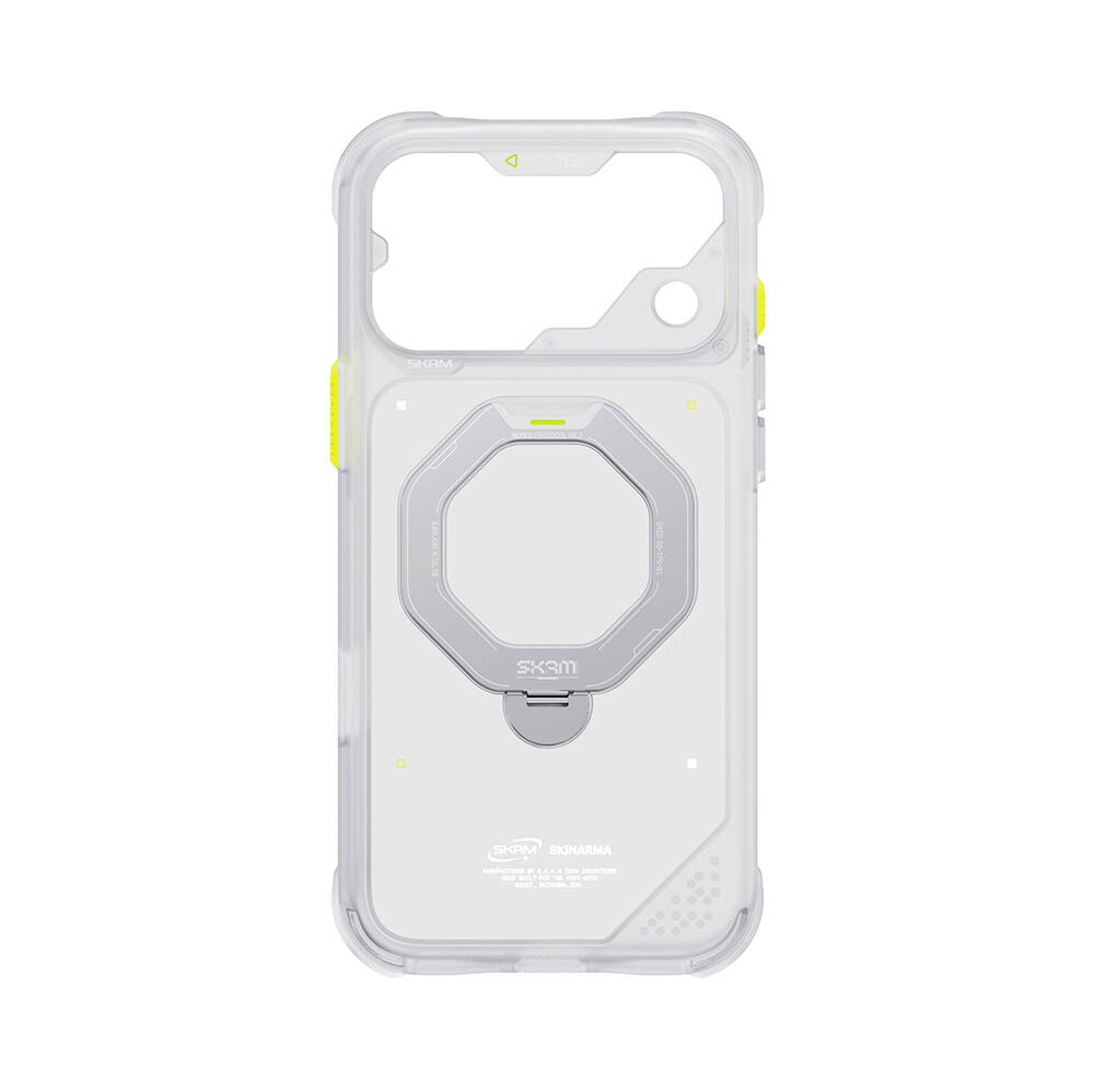 Apple iPhone 18 Pro Kılıf M-safe Şarj Özellikli Standlı Skinarma Saturn Kapak - 42