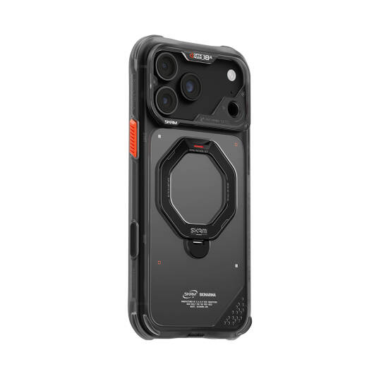 Apple iPhone 18 Pro Kılıf M-safe Şarj Özellikli Standlı Skinarma Saturn Kapak - 29