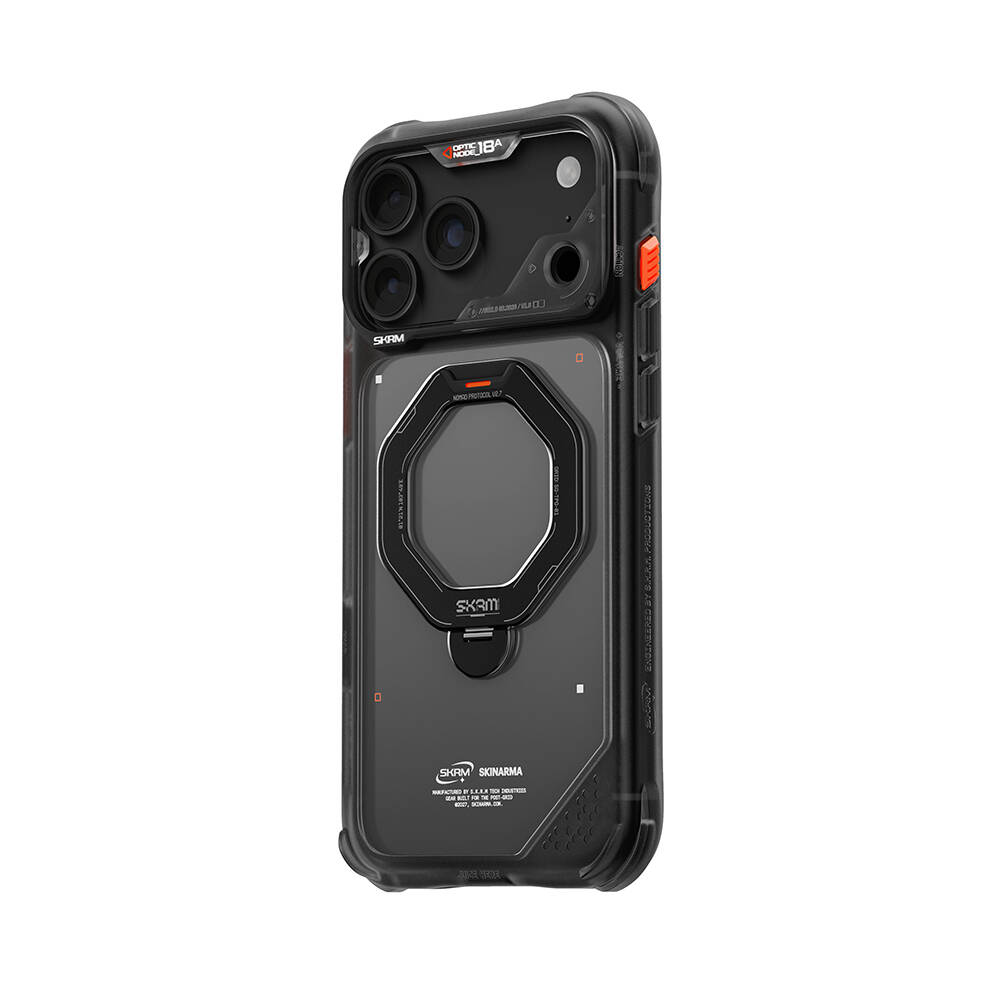 Apple iPhone 18 Pro Kılıf M-safe Şarj Özellikli Standlı Skinarma Saturn Kapak - 30