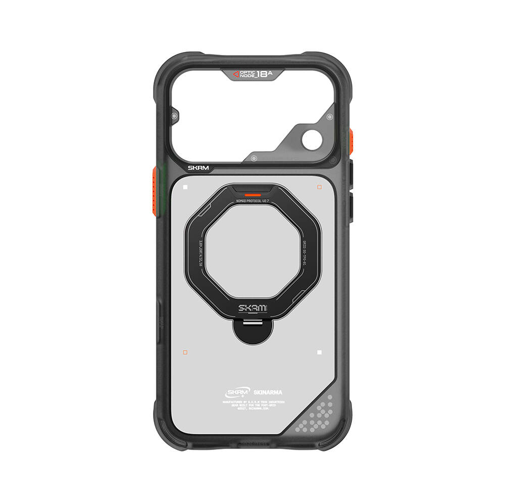 Apple iPhone 18 Pro Kılıf M-safe Şarj Özellikli Standlı Skinarma Saturn Kapak - 32