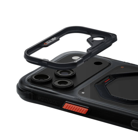 Apple iPhone 18 Pro Kılıf M-safe Şarj Özellikli Standlı Skinarma Saturn Kapak - 34