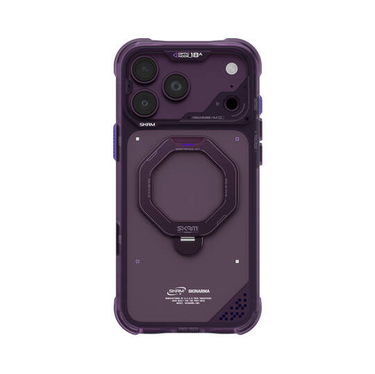 Apple iPhone 18 Pro Kılıf M-safe Şarj Özellikli Standlı Skinarma Saturn Kapak - 18