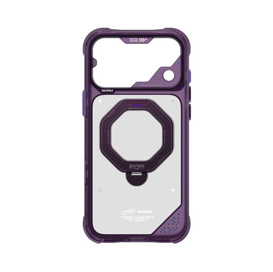 Apple iPhone 18 Pro Kılıf M-safe Şarj Özellikli Standlı Skinarma Saturn Kapak - 19