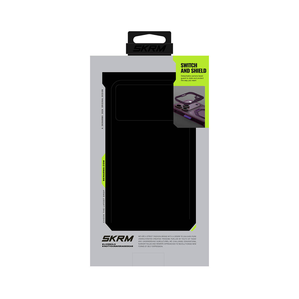 Apple iPhone 18 Pro Kılıf M-safe Şarj Özellikli Standlı Skinarma Saturn Kapak - 20