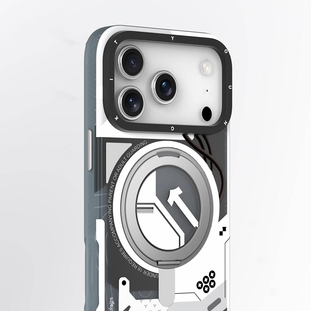 Apple iPhone 18 Pro Kılıf M-safe Şarj Özellikli Youngkit Starship Serisi Kapak - 9