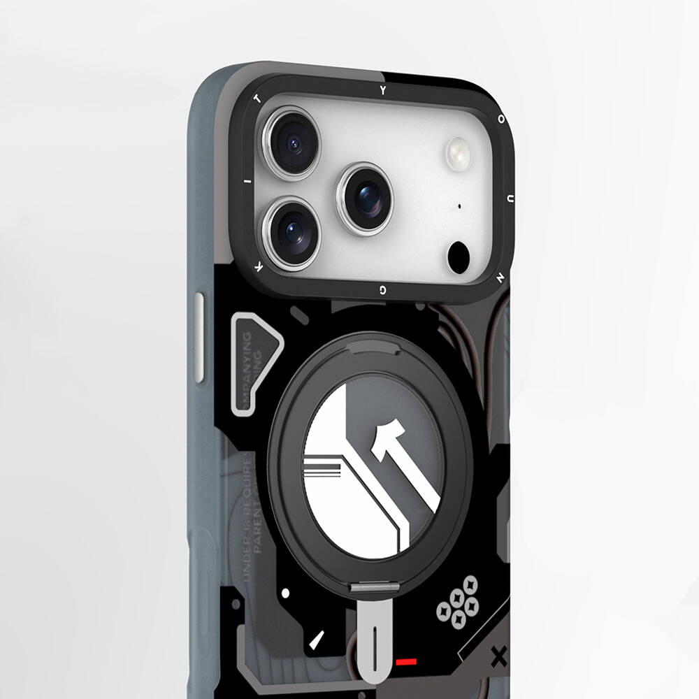 Apple iPhone 18 Pro Kılıf M-safe Şarj Özellikli Youngkit Starship Serisi Kapak - 14