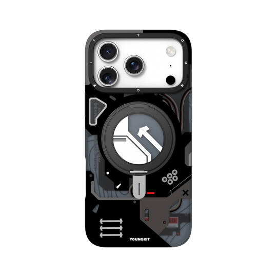 Apple iPhone 18 Pro Kılıf M-safe Şarj Özellikli Youngkit Starship Serisi Kapak - 7