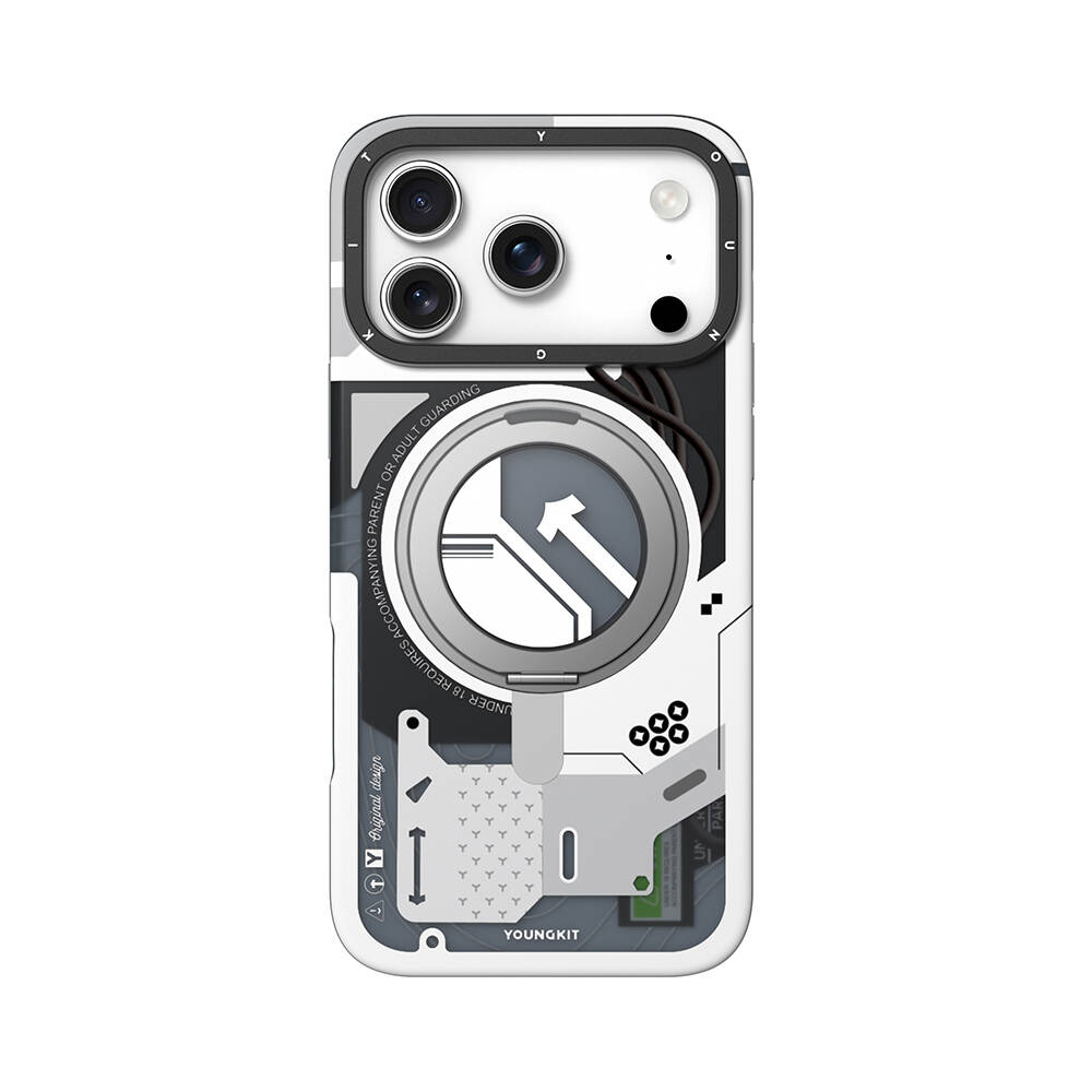 Apple iPhone 18 Pro Kılıf M-safe Şarj Özellikli Youngkit Starship Serisi Kapak - 6