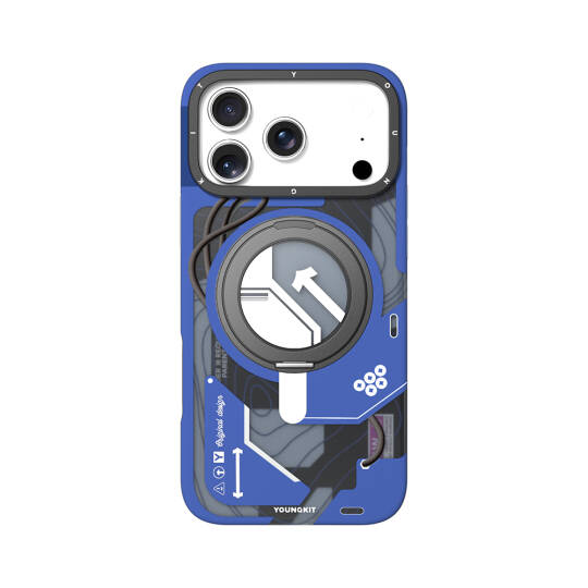 Apple iPhone 18 Pro Kılıf M-safe Şarj Özellikli Youngkit Starship Serisi Kapak - 4