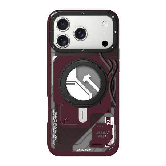 Apple iPhone 18 Pro Kılıf M-safe Şarj Özellikli Youngkit Starship Serisi Kapak