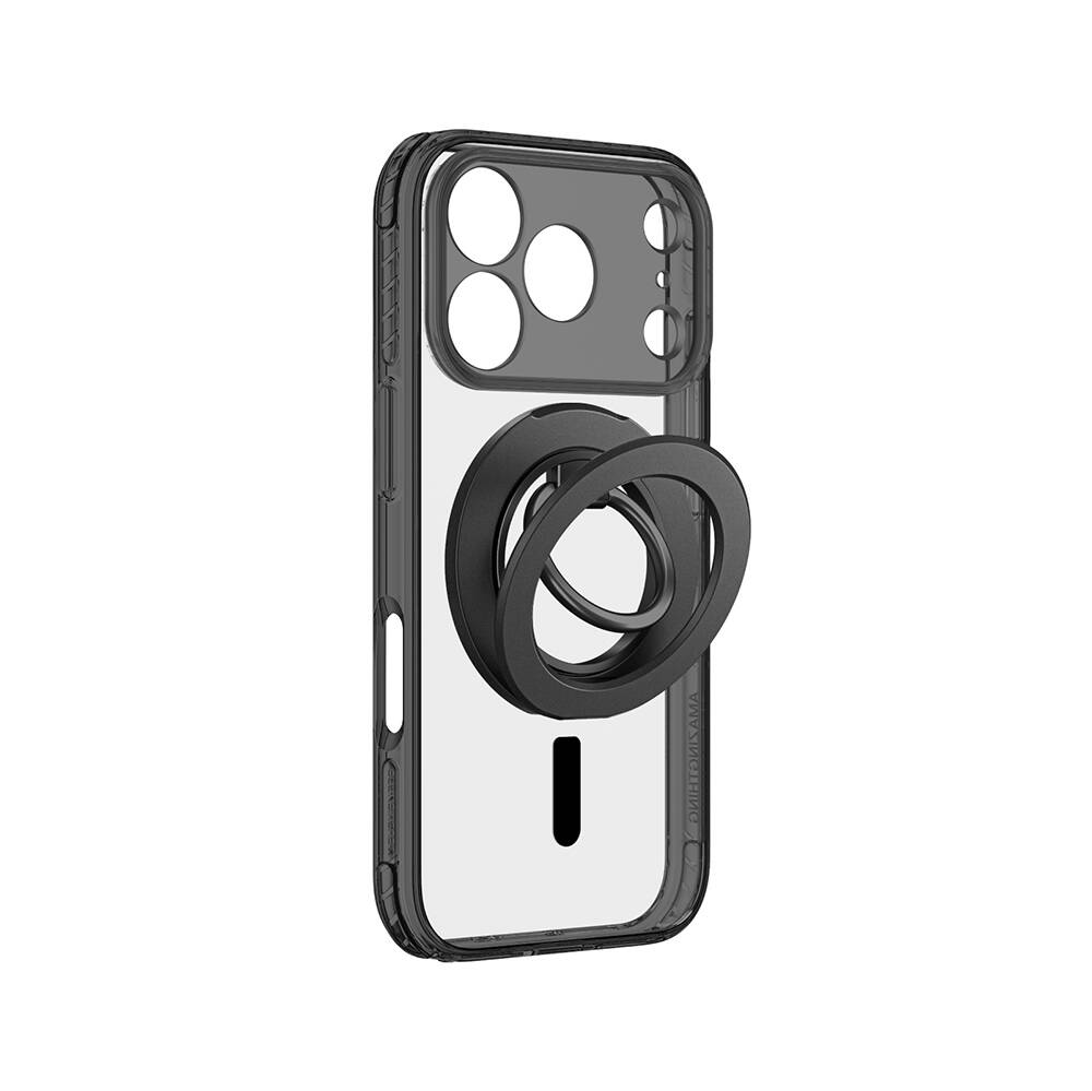 Apple iPhone 18 Pro Kılıf M-safe Şarj Özellikli Yüzük Standlı Amazingthing Titan Pro Grip Ring Serisi Kapak - 10