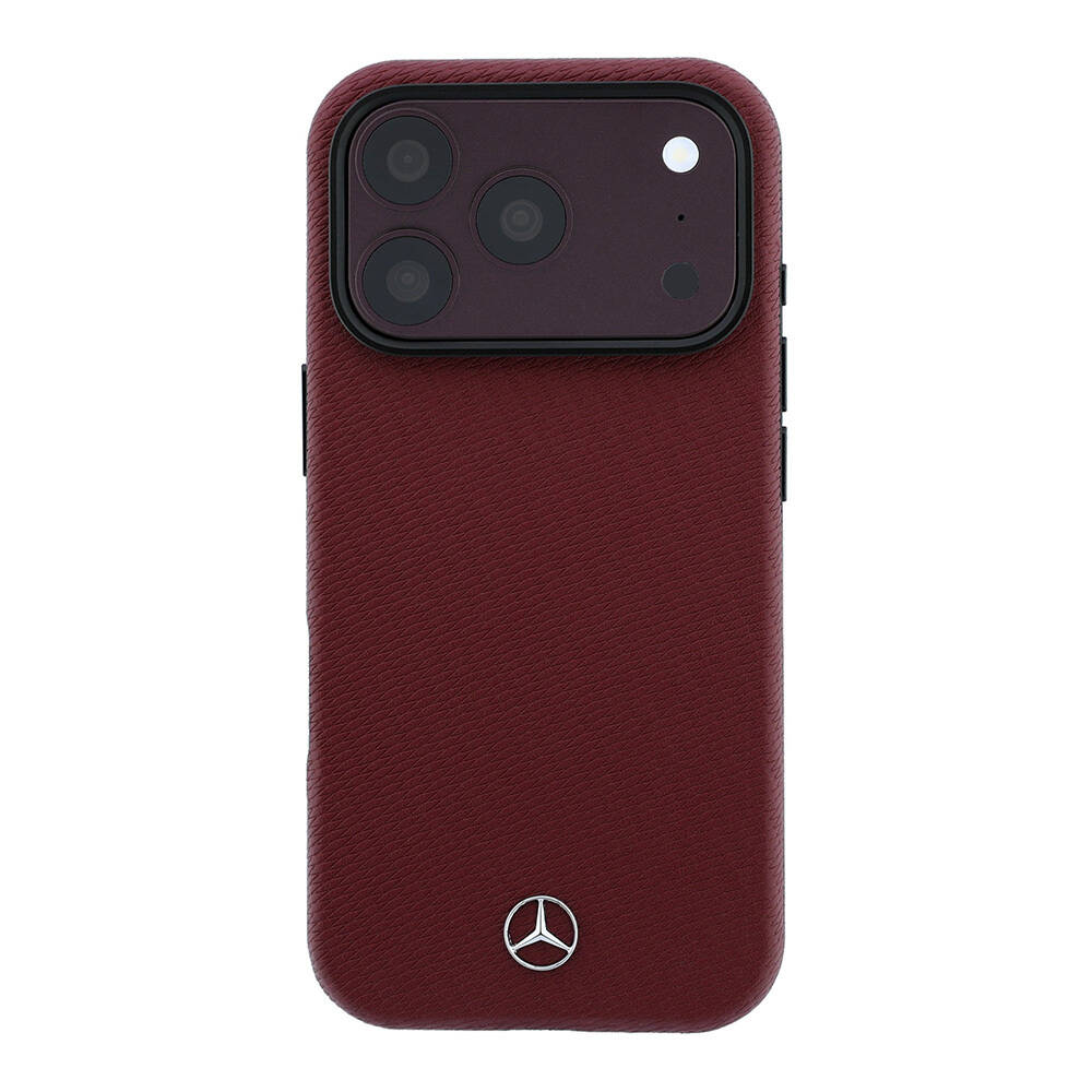 Apple iPhone 18 Pro Kılıf Mercedes Benz Orjinal Lisanslı M-safe Şarj Özellikli 3D Metal Logolu Wrap Wood Deri Kapak - 11