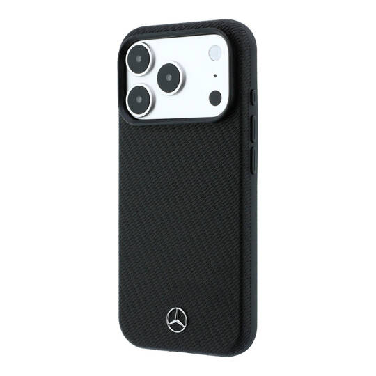 Apple iPhone 18 Pro Kılıf Mercedes Benz Orjinal Lisanslı M-safe Şarj Özellikli 3D Metal Logolu Wrap Wood Deri Kapak - 2