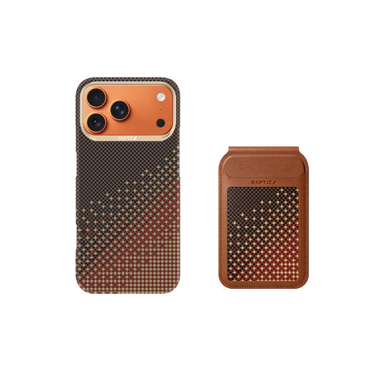 Apple iPhone 18 Pro Kılıf Raptic 2in1 Bundle Kit Aramid Skin Serenity Serisi Kartlık ve Karbon Kapak - 5