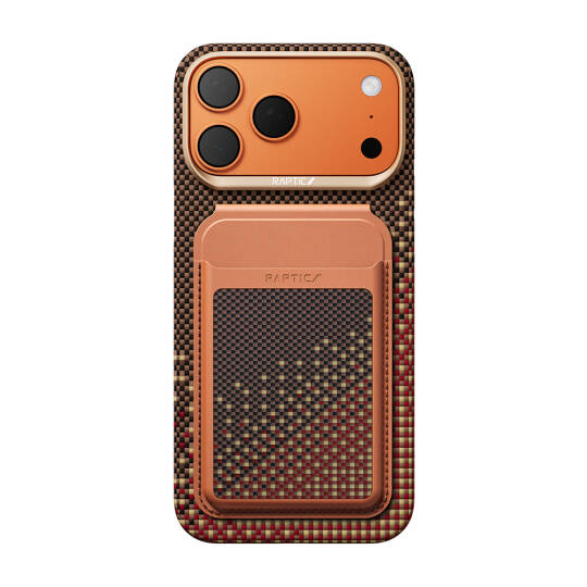 Apple iPhone 18 Pro Kılıf Raptic 2in1 Bundle Kit Aramid Skin Serenity Serisi Kartlık ve Karbon Kapak - 7