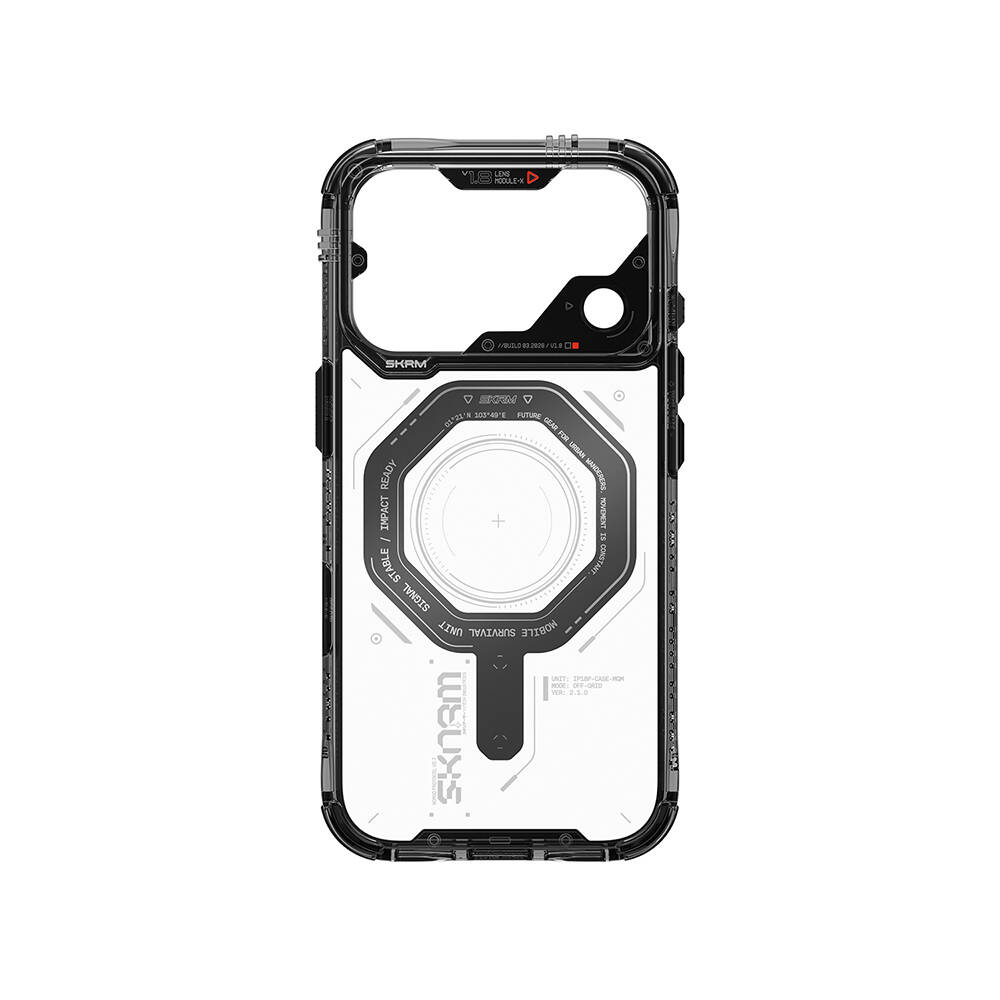 Apple iPhone 18 Pro Kılıf SkinArma M-safe Şarj Özellikli Airbag Tasarımlı Magma Kapak - 26