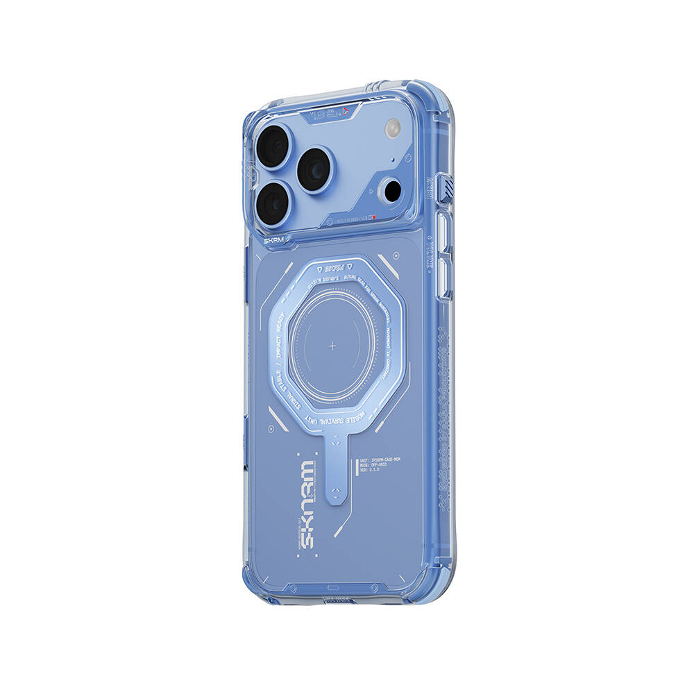 Apple iPhone 18 Pro Kılıf SkinArma M-safe Şarj Özellikli Airbag Tasarımlı Magma Kapak - 15