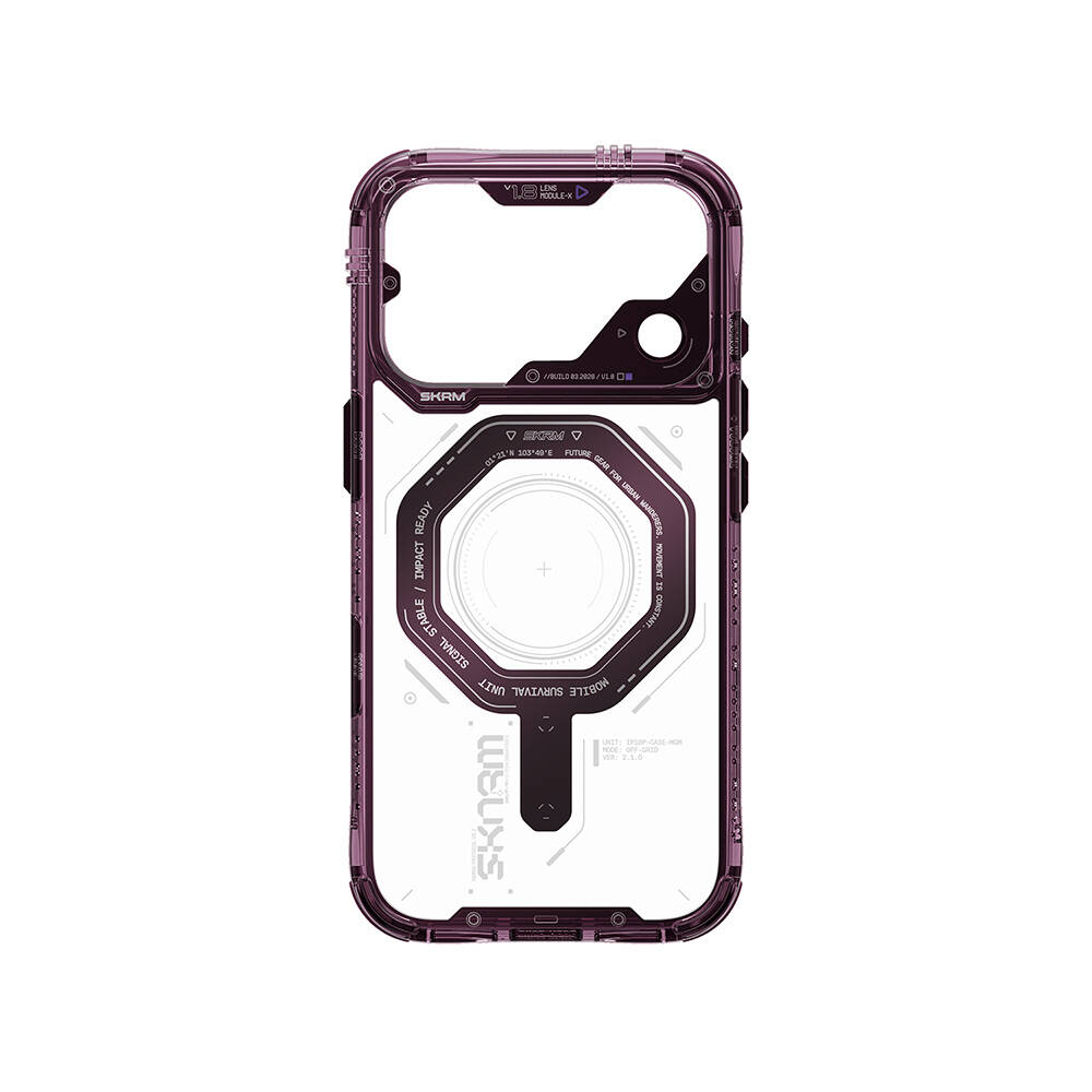 Apple iPhone 18 Pro Kılıf SkinArma M-safe Şarj Özellikli Airbag Tasarımlı Magma Kapak - 4