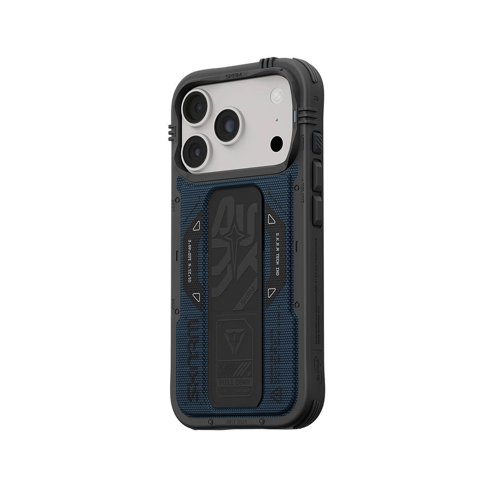 Apple iPhone 18 Pro Kılıf SkinArma M-safe Şarj Özellikli Airbag Tasarımlı Standlı Phantom Kapak - 14