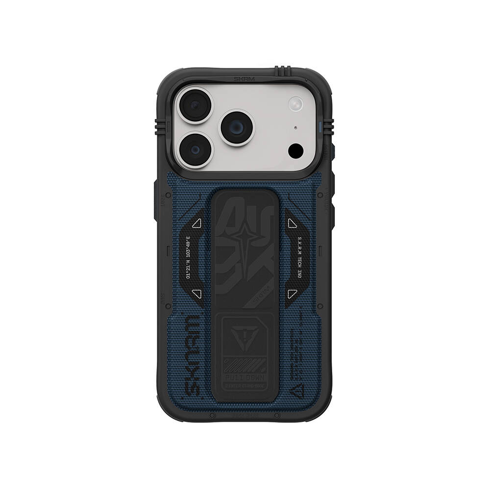 Apple iPhone 18 Pro Kılıf SkinArma M-safe Şarj Özellikli Airbag Tasarımlı Standlı Phantom Kapak - 15