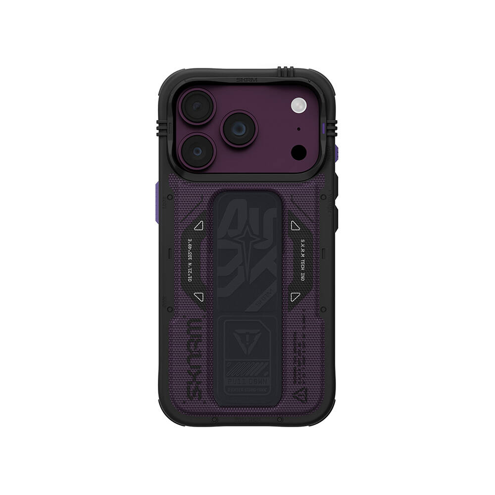Apple iPhone 18 Pro Kılıf SkinArma M-safe Şarj Özellikli Airbag Tasarımlı Standlı Phantom Kapak - 3
