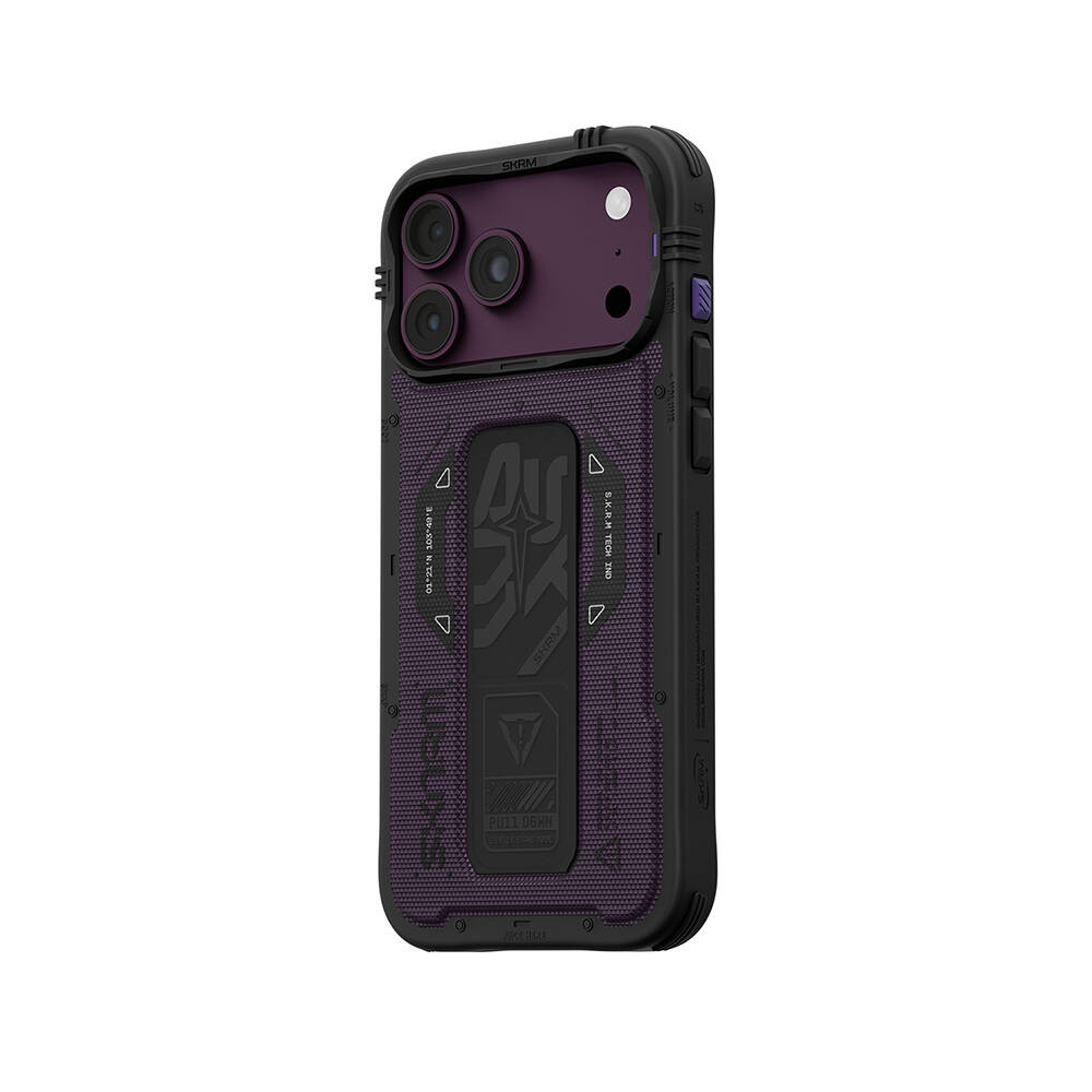 Apple iPhone 18 Pro Kılıf SkinArma M-safe Şarj Özellikli Airbag Tasarımlı Standlı Phantom Kapak - 6