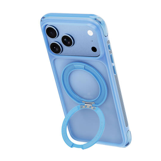 Apple iPhone 18 Pro Kılıf Wiwu AG-203 AeroGuard Ultra Serisi M-safe Şarj Özellikli Airbag Tasarımlı Standlı Kapak - 33