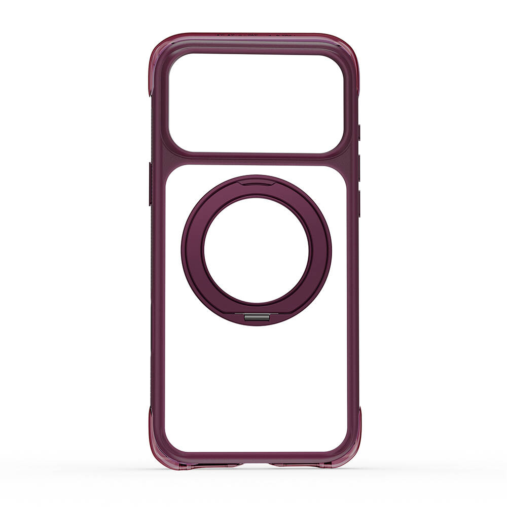 Apple iPhone 18 Pro Kılıf Wiwu AG-203 AeroGuard Ultra Serisi M-safe Şarj Özellikli Airbag Tasarımlı Standlı Kapak - 14