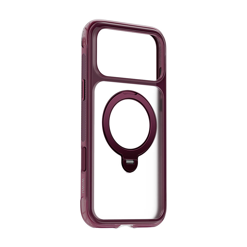 Apple iPhone 18 Pro Kılıf Wiwu AS-203 AeroShield Ultra Serisi M-safe Şarj Özellikli Airbag Tasarımlı Standlı Kapak - 17