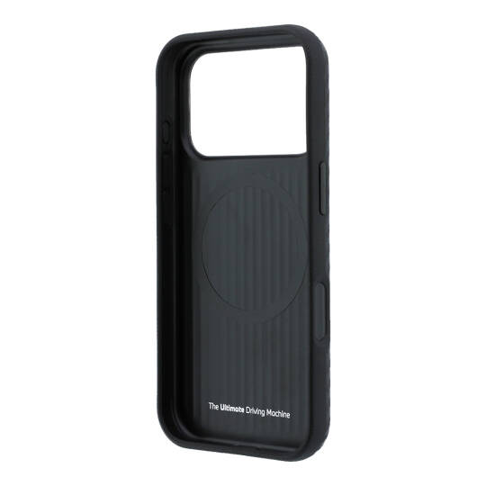 Apple iPhone 18 Pro Max Kılıf BMW Orjinal Lisanslı M-safe Şarj Özellikli Karbon Fiber Tasarımlı ve Metal Logolu PU Deri Kapak - 39