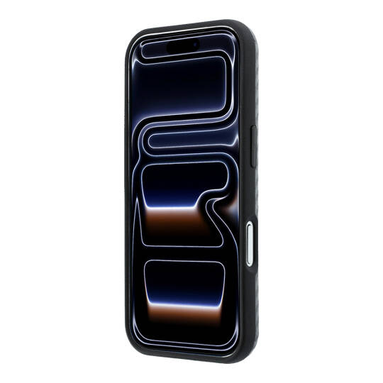 Apple iPhone 18 Pro Max Kılıf BMW Orjinal Lisanslı M-safe Şarj Özellikli Karbon Fiber Tasarımlı ve Metal Logolu PU Deri Kapak - 21