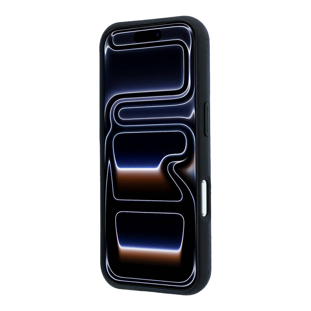 Apple iPhone 18 Pro Max Kılıf BMW Orjinal Lisanslı M-safe Şarj Özellikli M Logolu Lastik İzi Desenli Mavi Çizgili Kapak - 5
