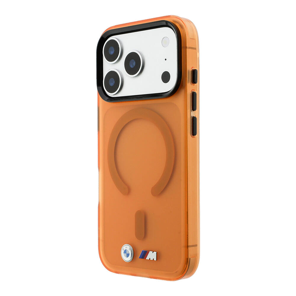 Apple iPhone 18 Pro Max Kılıf BMW Orjinal Lisanslı M-safe Şarj Özellikli Metal Buton Tasarımlı Buzlu IML Baskılı Kapak - 10